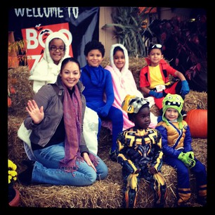 Reporter Leah Haslage at Boo At The Zoo