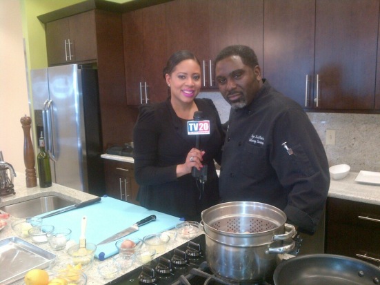 Ciarra with Chef Eric Wells