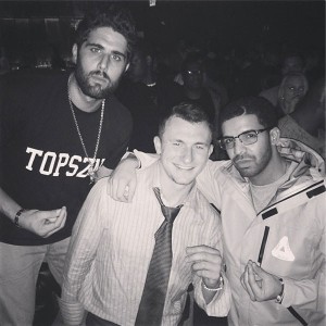 Johnny Manziel partying with International Rap star Drake.